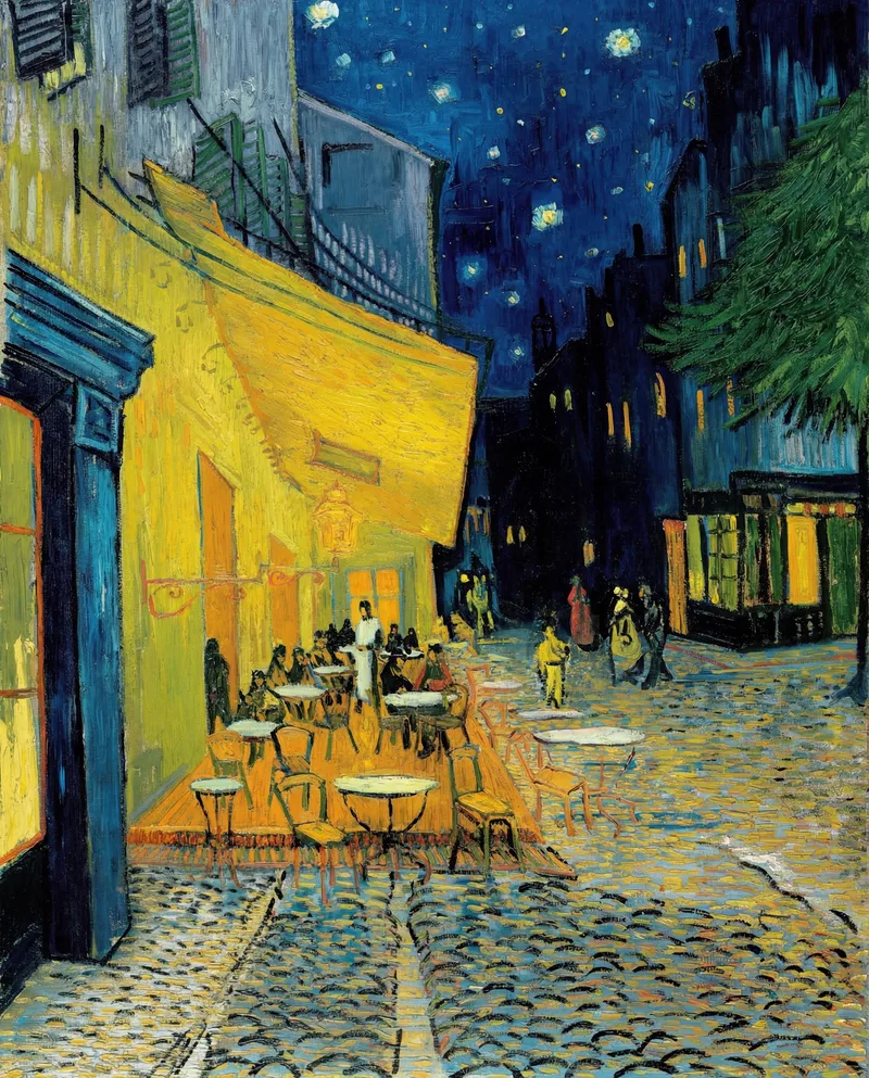 Vincent van Gogh’un Geceleyin Kafe Terası eserinin restore edilmiş baskı dosyası