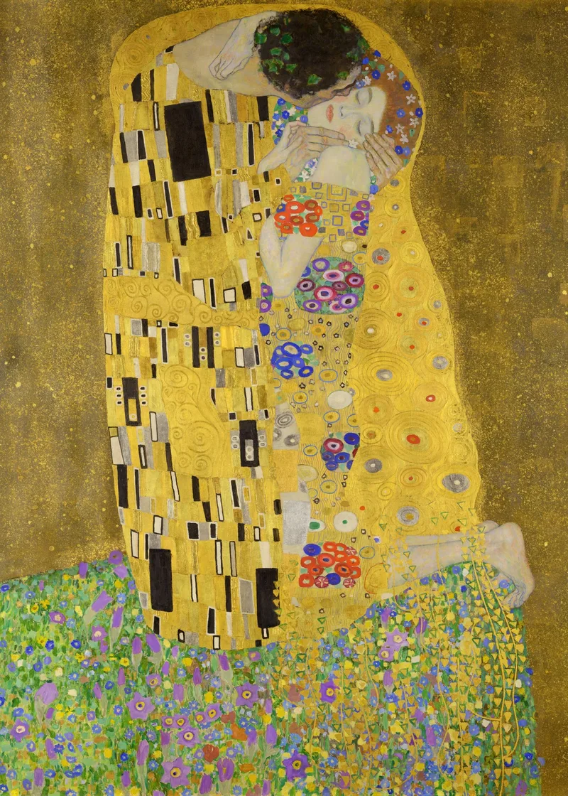 Gustav Klimt’in Öpücük eserinin restore edilmiş baskı dosyası