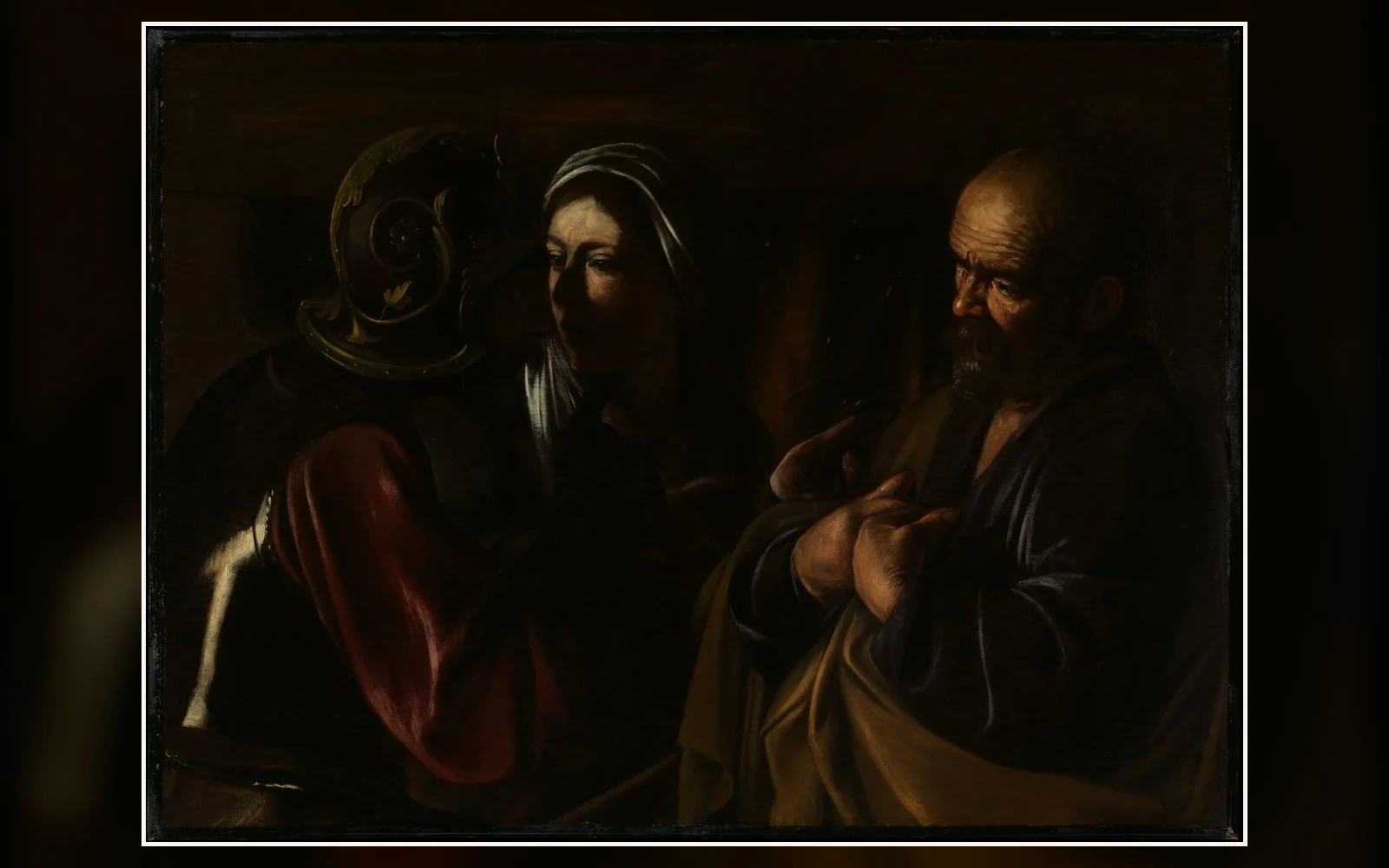 The Denial of Saint Peter by Caravaggio, from The Met's Public Domain Open Access collection record