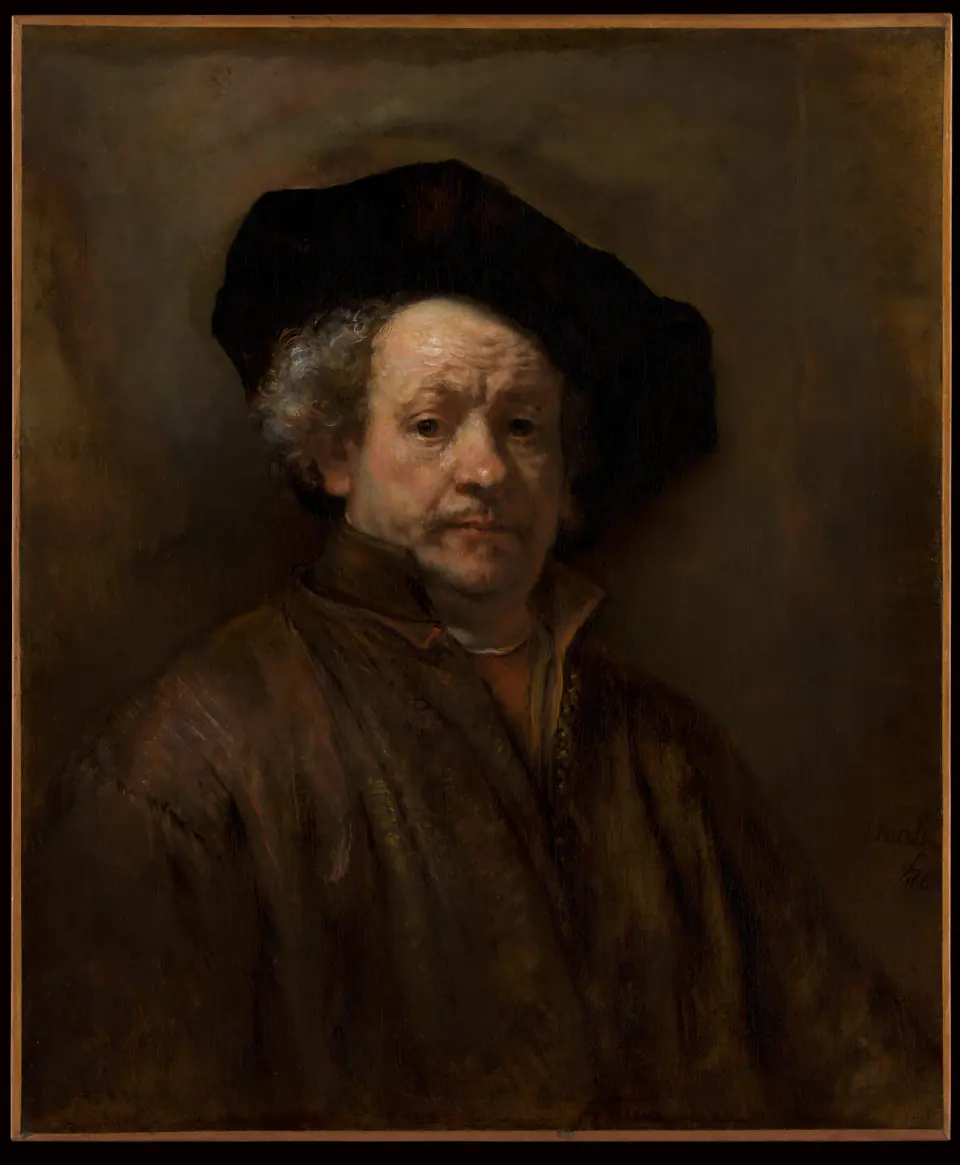 Rembrandt's 1660 Self-Portrait, from The Met's Public Domain Open Access record