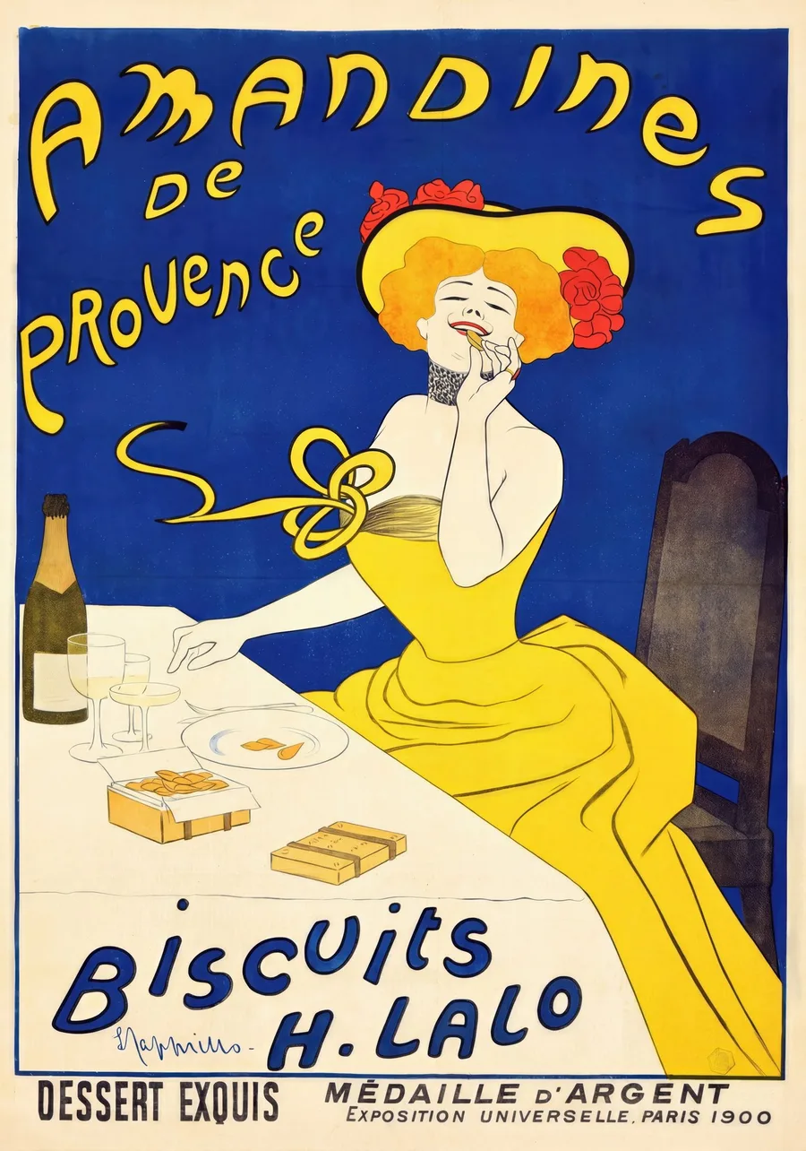 Amandines de Provence (1902), Leonetto Cappiello — restored fine-art print