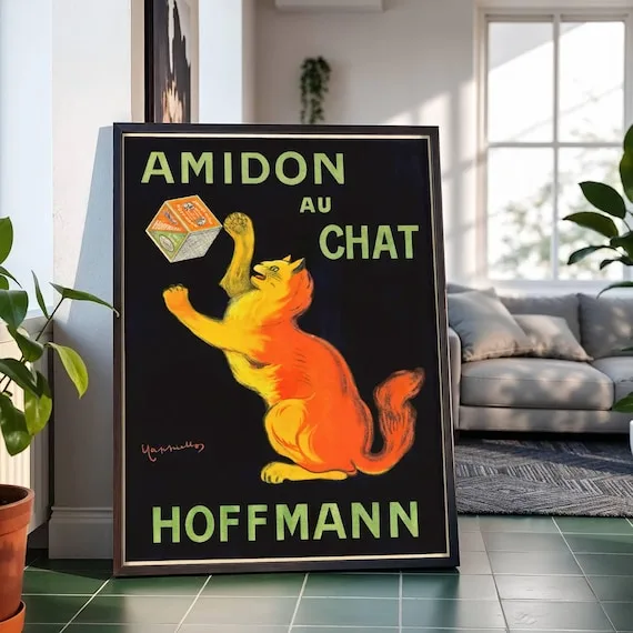 Amidon au Chat (c. 1905), Leonetto Cappiello — restored fine-art print