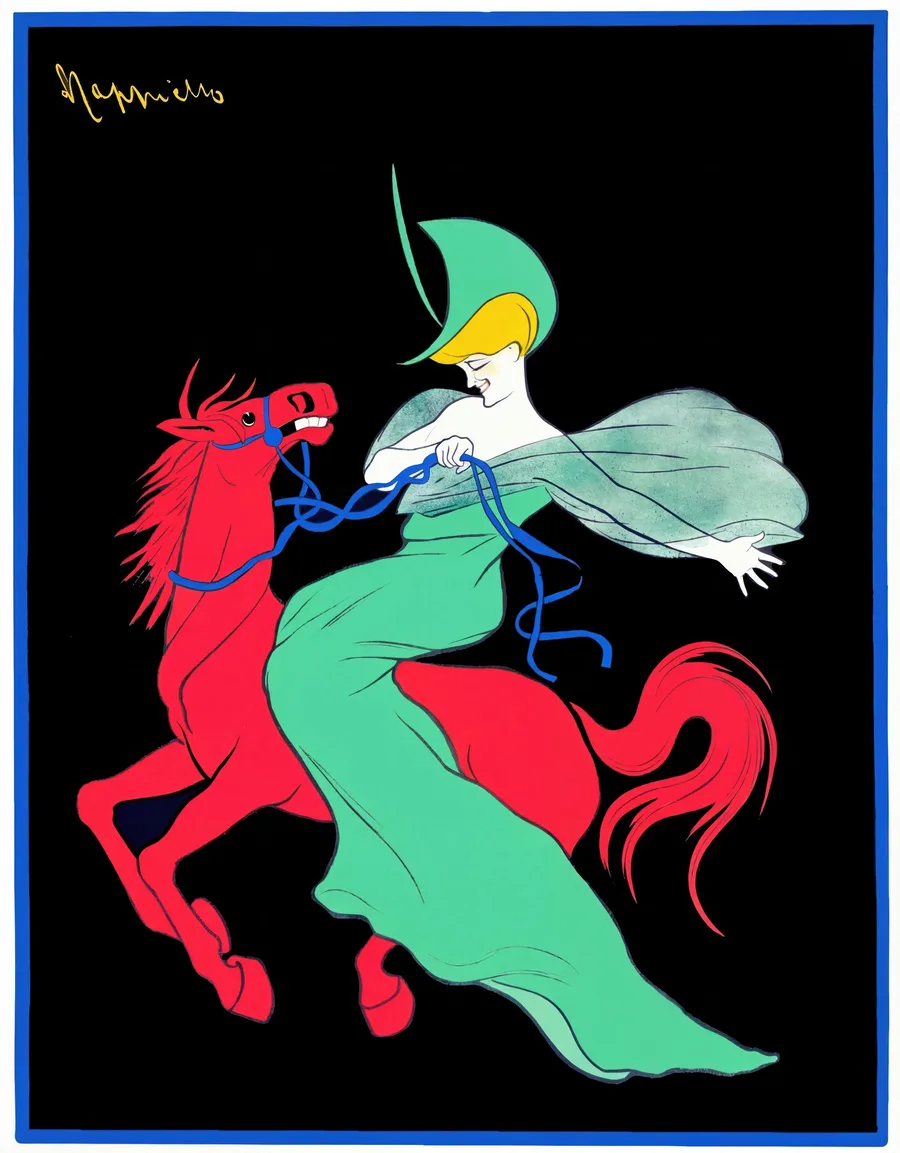 Chocolat Klaus (1903), Leonetto Cappiello — restored fine-art print