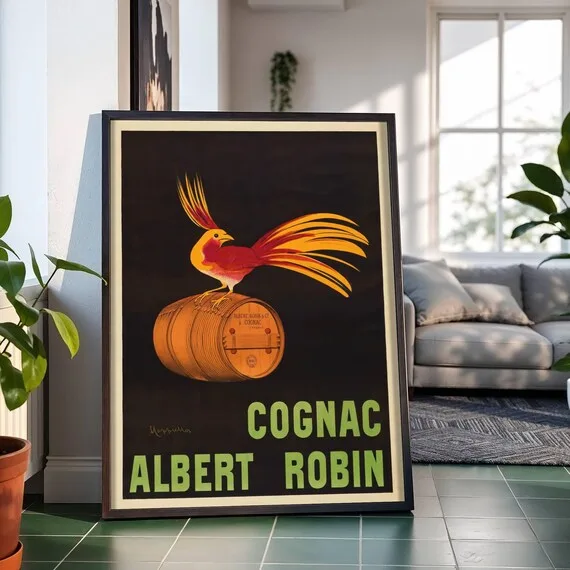 Cognac Albert Robin (1906), Leonetto Cappiello — restored fine-art print