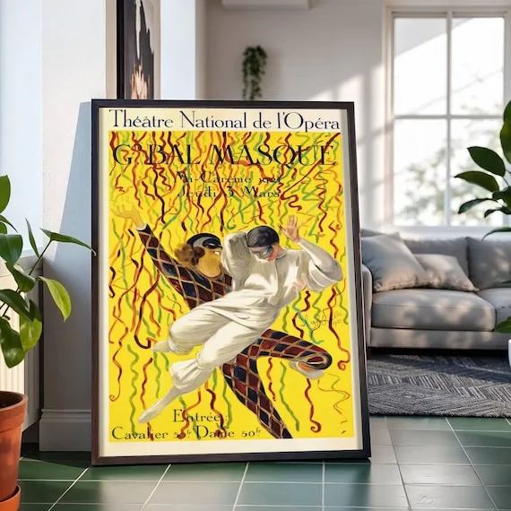 Grand Bal Masqué (1921), Leonetto Cappiello — restored fine-art print