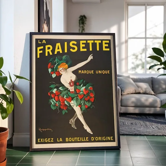 La Fraisette (1909), Leonetto Cappiello — restored fine-art print