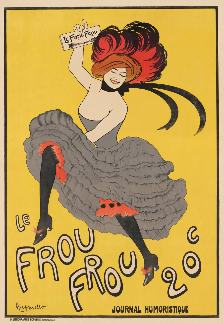 Le Frou-Frou by Leonetto Cappiello, restored fine-art print