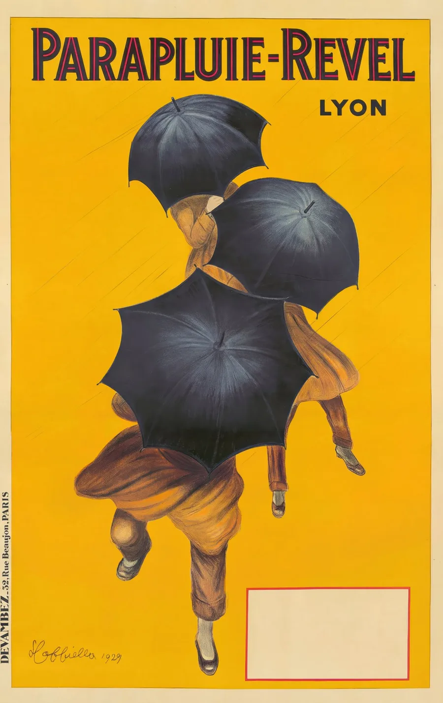 Parapluie-Revel (1922), Leonetto Cappiello — restored fine-art print