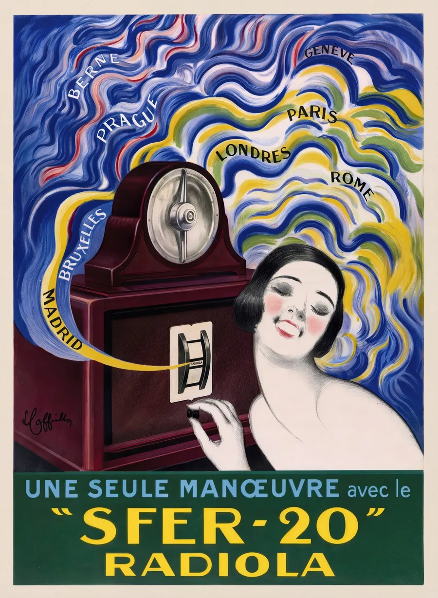 Sfer-20 Radiola (1925), Leonetto Cappiello — restored fine-art print