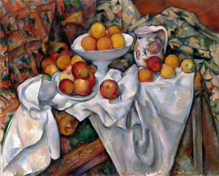 Apples and Oranges (1899), Paul Cézanne — restored fine-art print