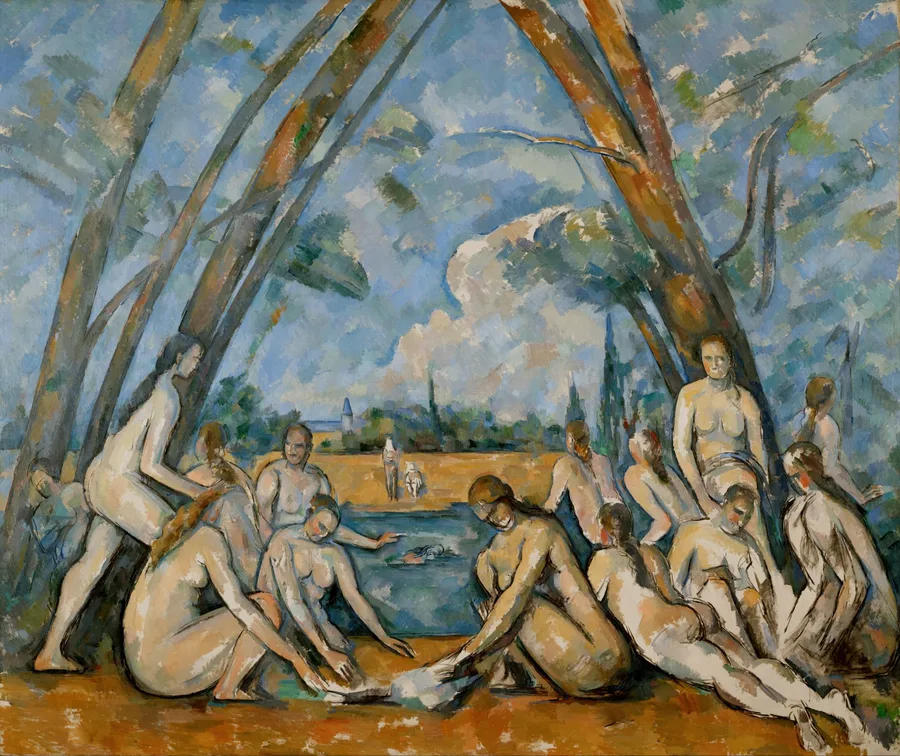 The Large Bathers (1898–1905), Paul Cézanne — restored fine-art print