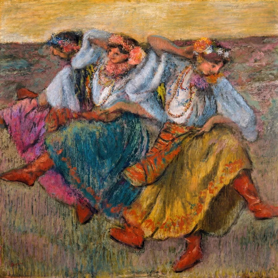 Russian Dancers (c. 1899), Edgar Degas — restored fine-art print