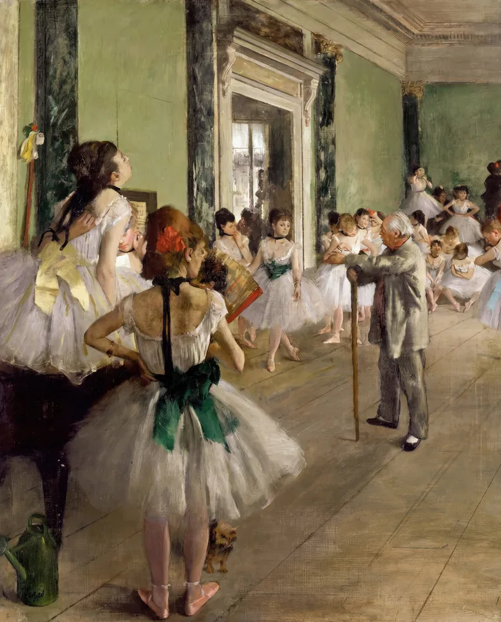 The Dance Class (1873–76), Edgar Degas — restored fine-art print