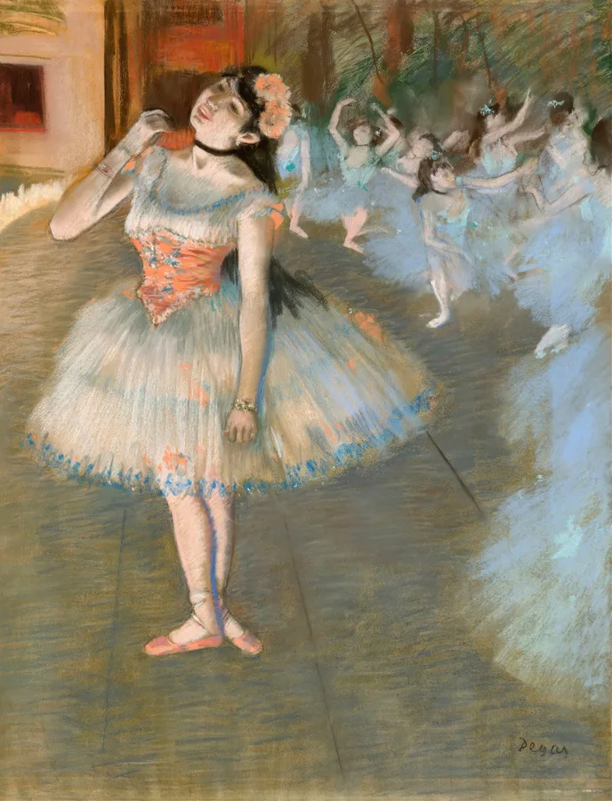 The Star by Edgar Degas, restored fine-art print