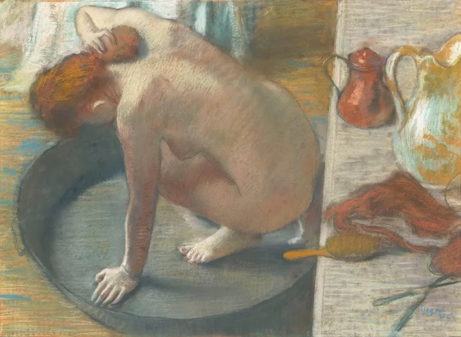 The Tub (1886), Edgar Degas — restored fine-art print