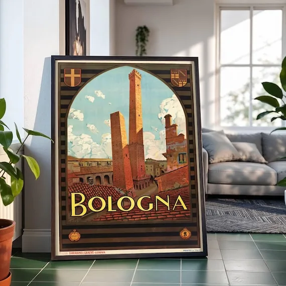 Bologna (c. 1928), Severino Trematore — restored fine-art print