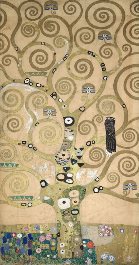 The Tree of Life (Stoclet Frieze) (1905–1909), Gustav Klimt — restored fine-art print