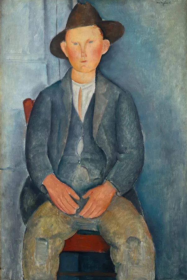 The Little Peasant (c. 1918), Amedeo Modigliani — restored fine-art print