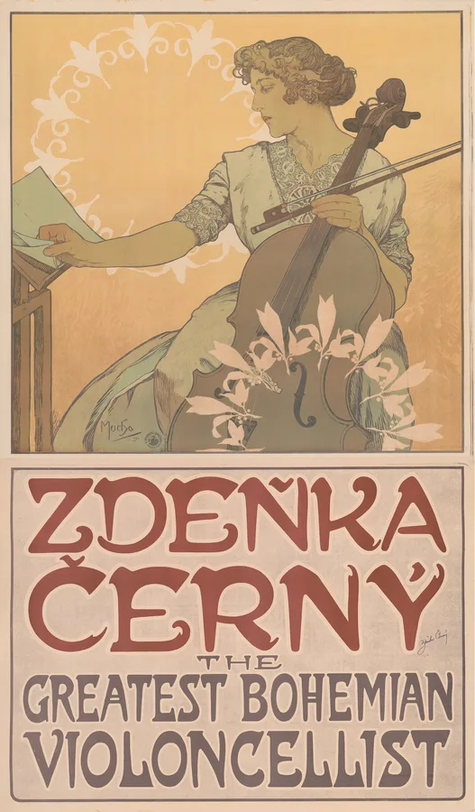 Zdeňka Černý (1913), Alphonse Mucha — restored fine-art print