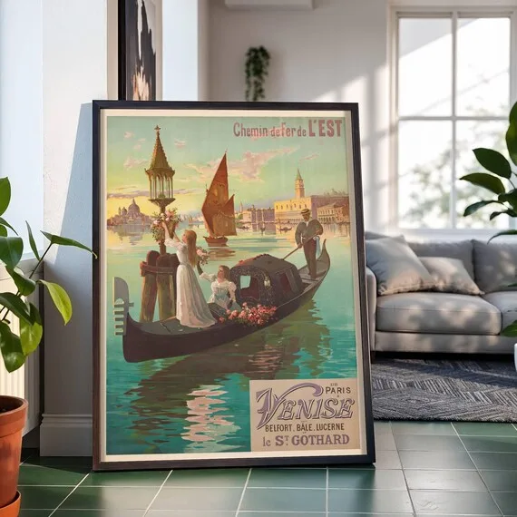 De Paris à Venise (c. 1896), F. Hugo d'Alési — restored fine-art print