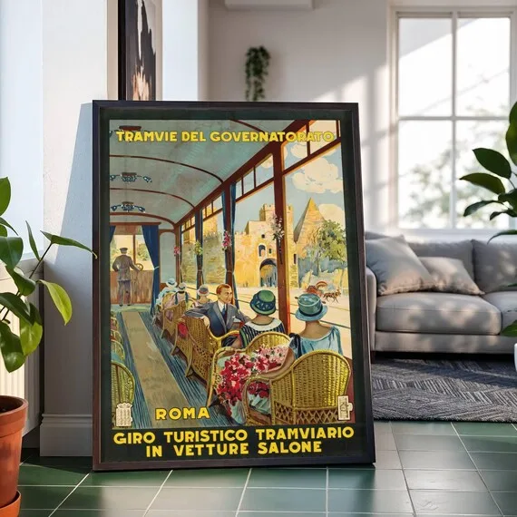 Tramvie del Governatorato — Roma (1926–1927), Anonymous — restored fine-art print