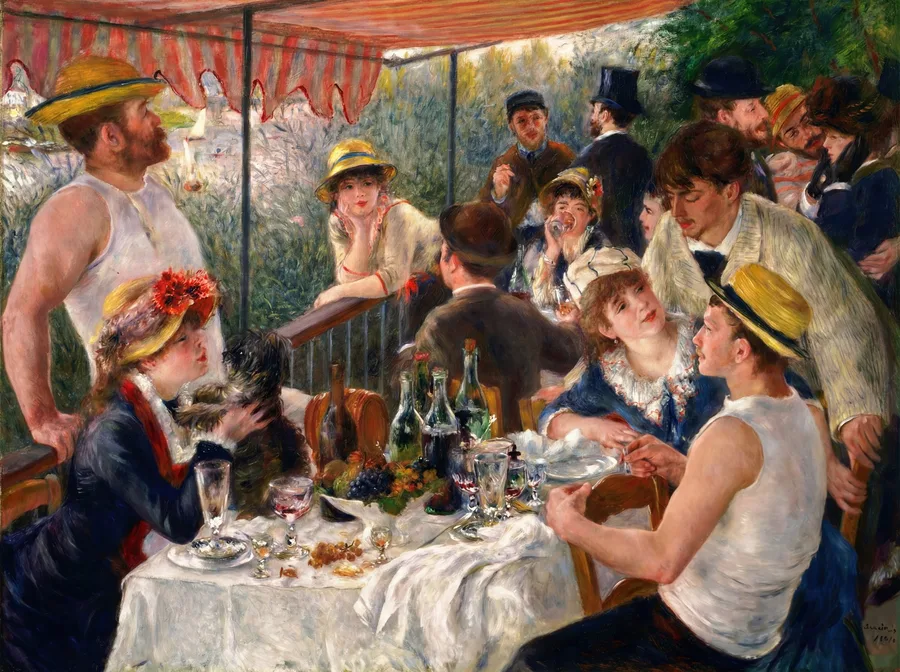 Luncheon of the Boating Party (1880–81), Pierre-Auguste Renoir — restored fine-art print