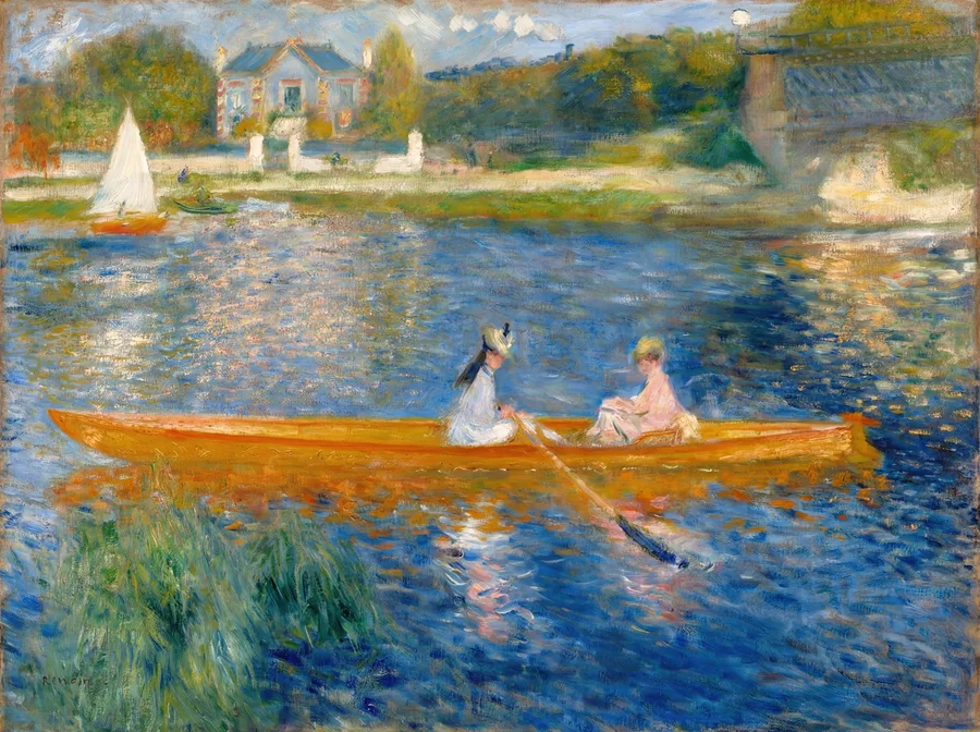 The Skiff (La Yole) (1875), Pierre-Auguste Renoir — restored fine-art print
