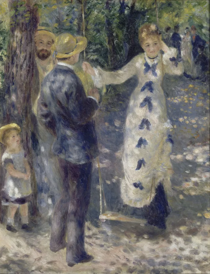 The Swing (1876), Pierre-Auguste Renoir — restored fine-art print
