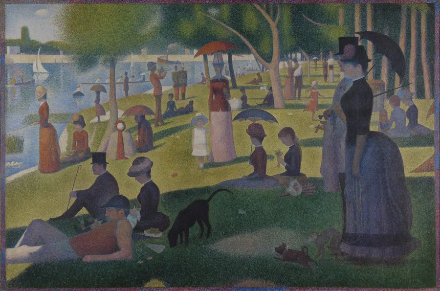 A Sunday on La Grande Jatte by Georges Seurat, restored fine-art print
