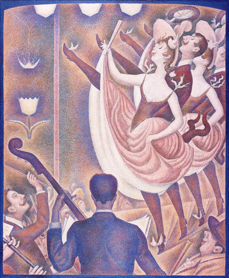 Le Chahut (1889–1890), Georges Seurat — restored fine-art print