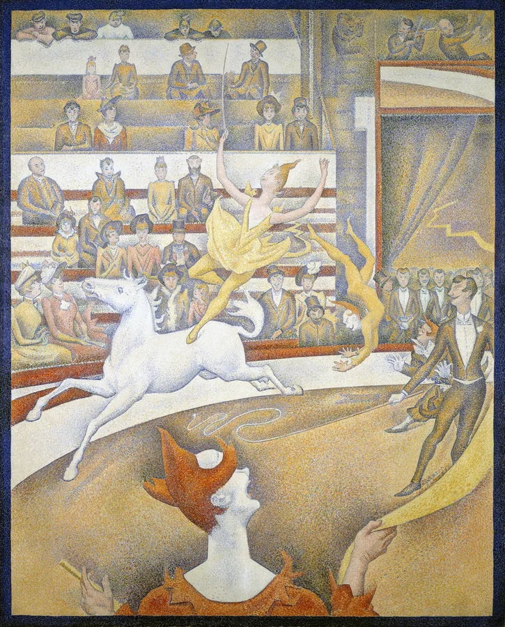 The Circus (1890–1891), Georges Seurat — restored fine-art print