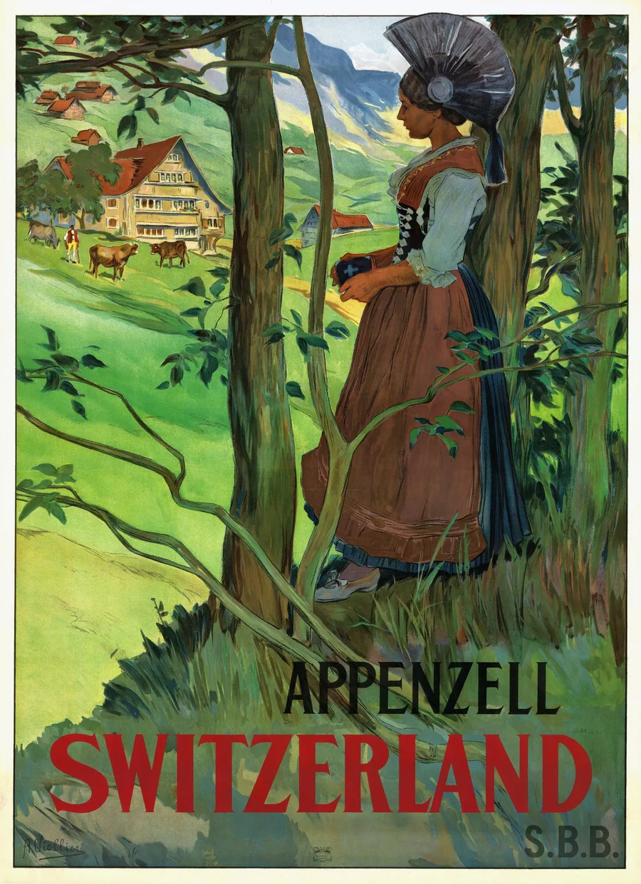 Appenzell – Switzerland (1904), Auguste Viollier — restored fine-art print