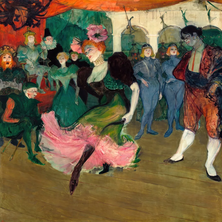 Marcelle Lender Dancing the Bolero in Chilpéric (1895–96), Henri de Toulouse-Lautrec — restored fine-art print