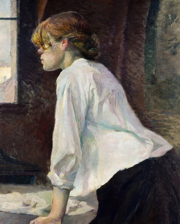 The Laundress (1886–87), Henri de Toulouse-Lautrec — restored fine-art print