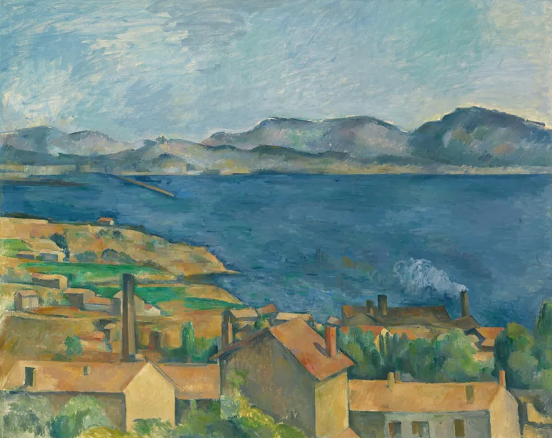The Bay of Marseilles, Seen from L'Estaque (1885) by Paul Cézanne — free 4K wallpaper