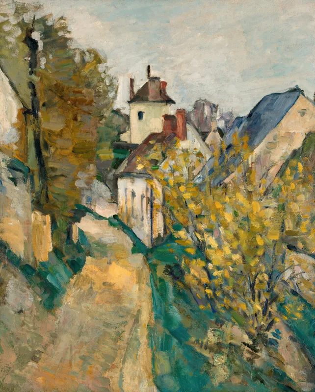 The House of Dr Gachet in Auvers (1873) by Paul Cézanne — free 4K wallpaper