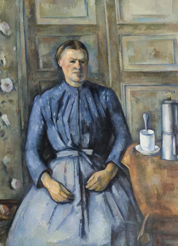Woman with a Coffeepot (1895) by Paul Cézanne — free 4K wallpaper