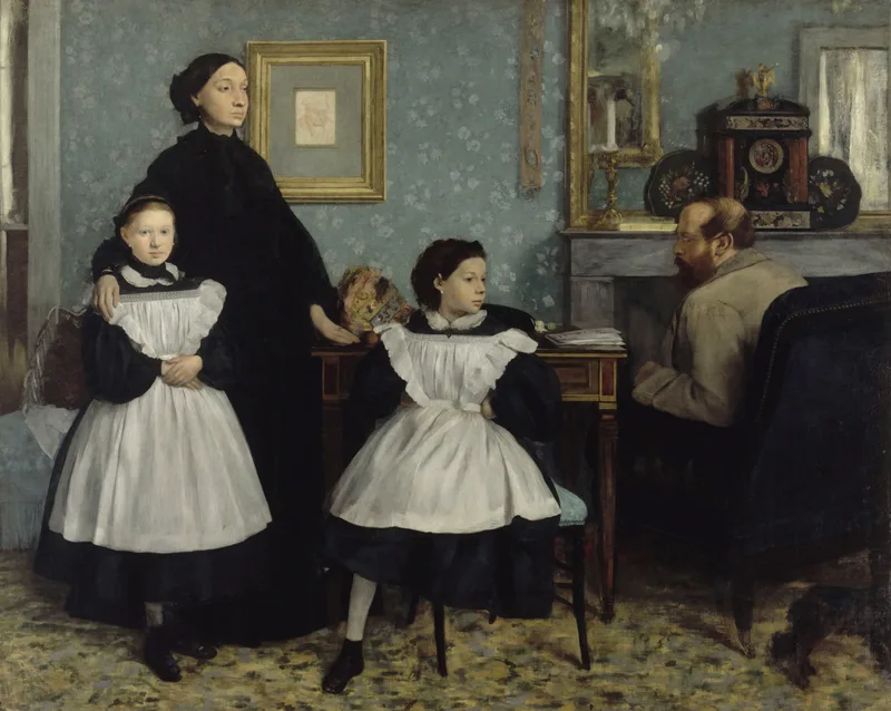 The Bellelli Family (1858–67) by Edgar Degas — free 4K wallpaper