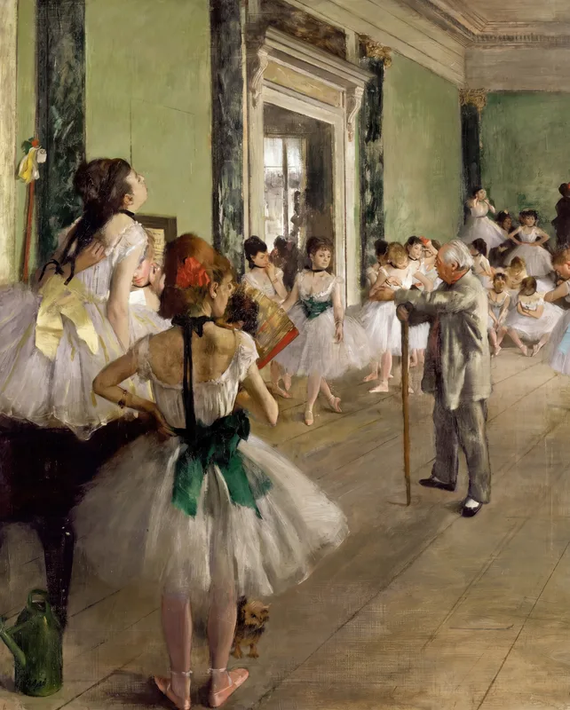 The Dance Class (1873–76) by Edgar Degas — free 4K wallpaper
