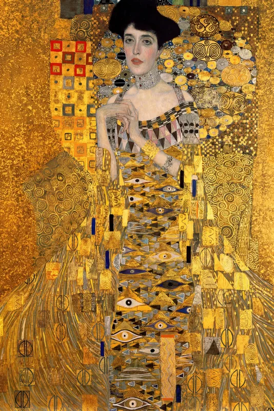 Portrait of Adele Bloch-Bauer I (1907) by Gustav Klimt — free 4K wallpaper