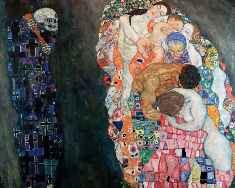 Death and Life (1910–1915) by Gustav Klimt — free 4K wallpaper