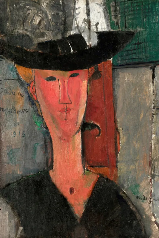 Madam Pompadour (1915) by Amedeo Modigliani — free 4K wallpaper