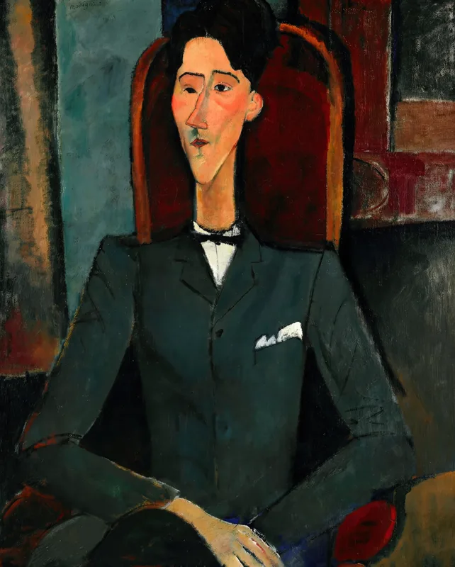 Portrait of Jean Cocteau (1916) by Amedeo Modigliani — free 4K wallpaper