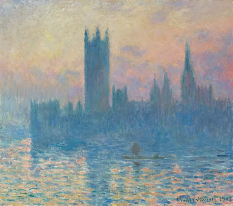 The Houses of Parliament, Sunset (1903) by Claude Monet — free 4K wallpaper