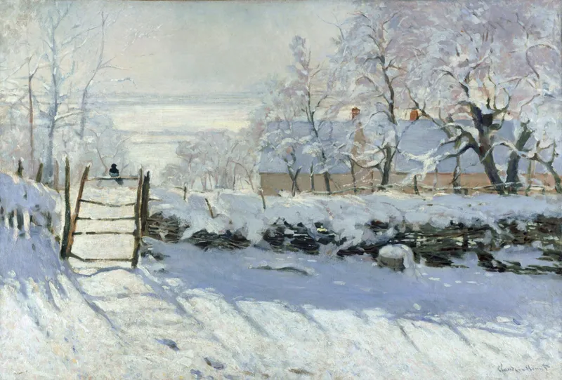The Magpie (1868-1869) by Claude Monet — free 4K wallpaper
