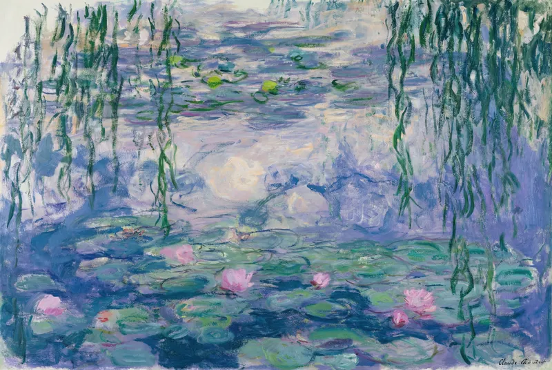 Water Lilies (1916-1919) by Claude Monet — free 4K wallpaper
