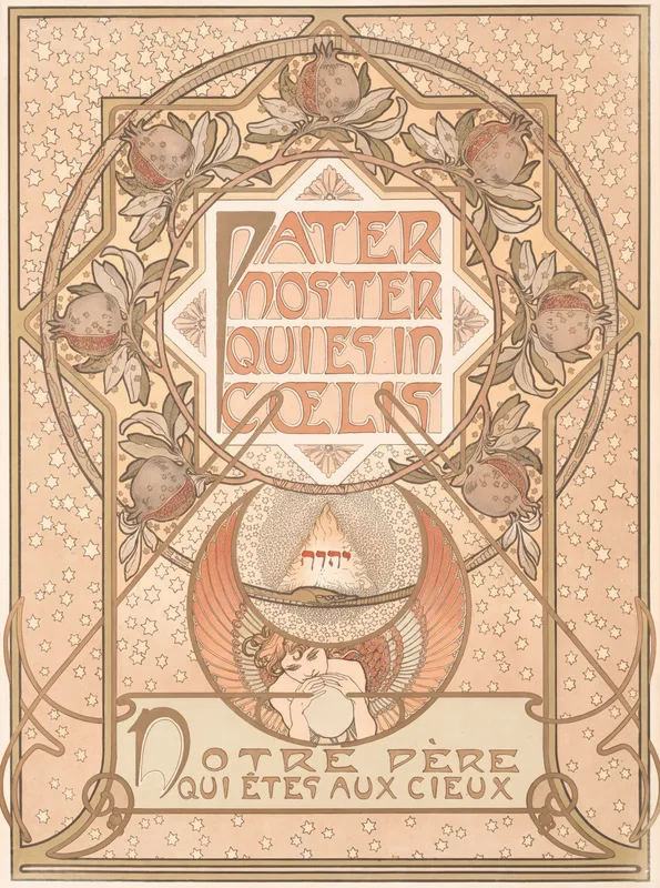 Pater Noster (1899) by Alphonse Mucha — free 4K wallpaper