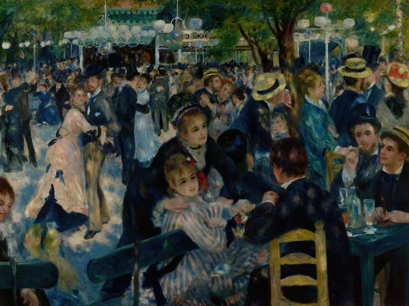 Renoir free wallpapers — Dance at Le Moulin de la Galette