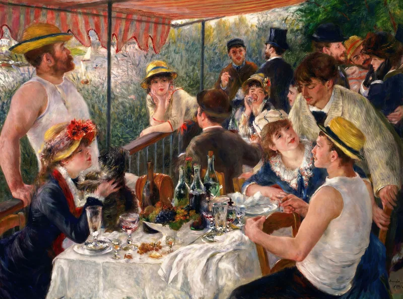 Luncheon of the Boating Party (1880–81) by Pierre-Auguste Renoir — free 4K wallpaper