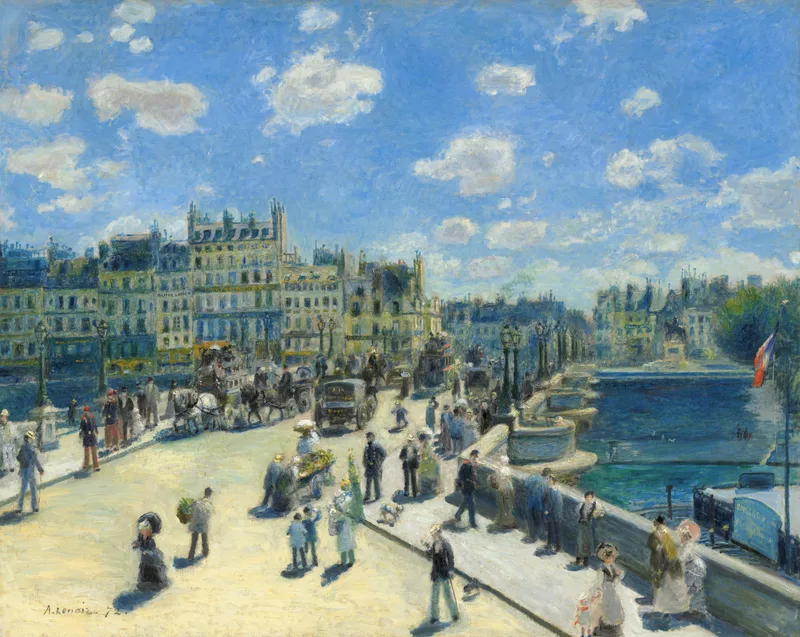 Pont Neuf, Paris (1872) by Pierre-Auguste Renoir — free 4K wallpaper